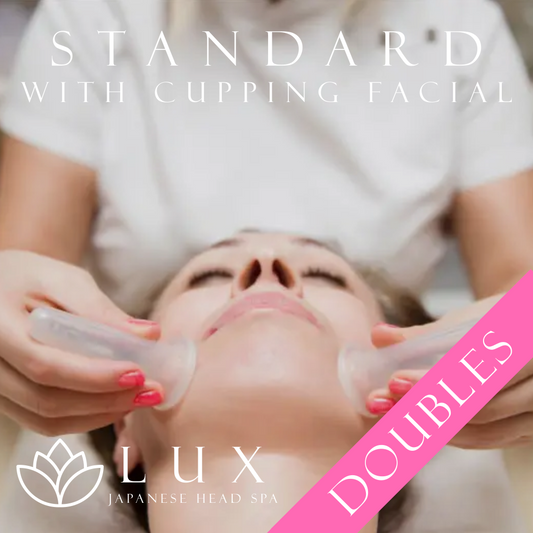 Cupping Facial Standard Japanese Head Spa – Side-by-Side Experience
